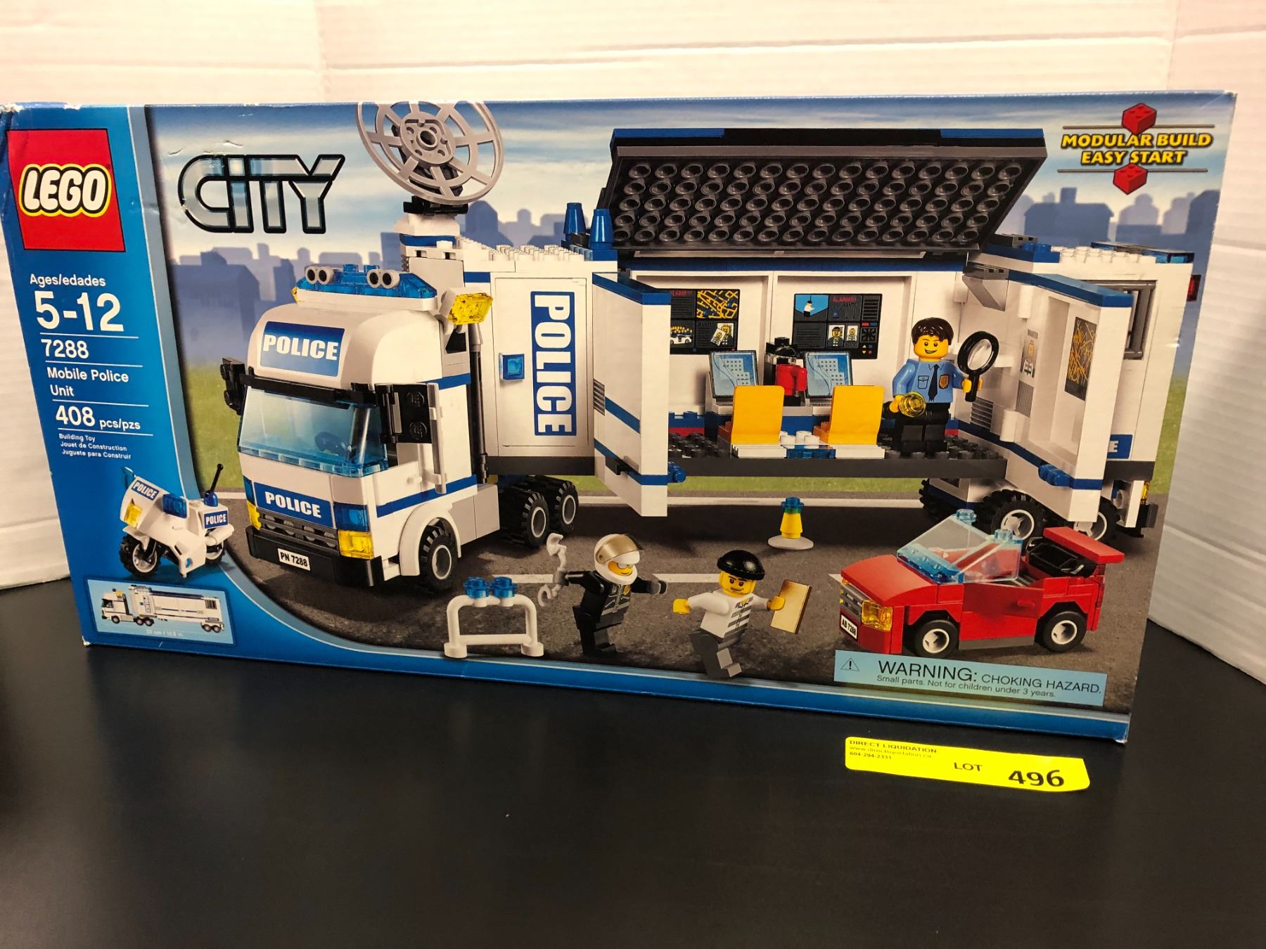 LEGO City 7288 Mobile Police Unit - 408 Pieces - New In Box