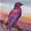 Image 2 : Katon Original, Original OIL on CANVAS Violet Back Starling