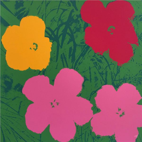 Andy Warhol- Silk Screen  Flowers 11.68 