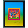 Image 2 : Peter Max- Original Lithograph "Cosmic Flyer with Sun on Blends Ver. II"