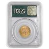 Image 2 : 1886-S USA $5.00 Gold Half Eagle, PCGS Certified, 22K Gold Coin in MS-60 Condition. Vibrant copper t