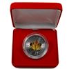 Image 1 : 2017 Canada $5 Colourized Silver Maple Leaf 1oz .999 Fine Silver Coin (Tax Exempt). Colour enhanceme