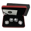 Image 1 : 2004 The Royal Canadian Mint 50-cent Queen Elizabeth II 4-coin Sterling Silver Effigy Set. Comes wit