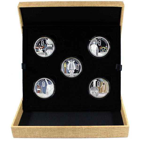 2013 Niue $2 Mythologies of the World - Story of Osiris Fine Silver 5-coin Set Issued by PAMP. You w