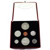Image 1 : 1967 Canada Confederation Centennial (1867-1967) Specimen Set with Medallion. Comes in red leather p
