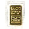 Image 1 : 1/4oz Johnson Matthey .999 Fine Gold Bar in Mint Packaging (Tax Exempt).