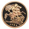 Image 1 : 1984 Great Britain 1/2 Sovereign, 22K Gold Coin in MS-65 Condition (.1177 oz). Encapsuled coin (slig