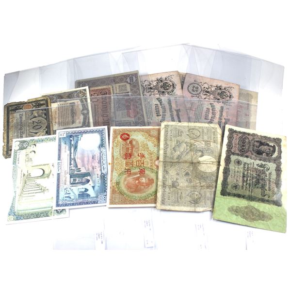 Lot of 13x World Banknotes in Circ-AU Condition. Mixed Denomination. Lot Includes: 1848 Hungary Pick