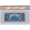 Image 2 : 1935 $2 BC-3 Bank of Canada, Osborne-Towers, English, Check Letter A,  SN: A2530521, BCS Certified F