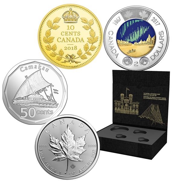 2018 The Royal Canadian Mint: State of the Art Set. This set is a RCM first featuring coins from eac