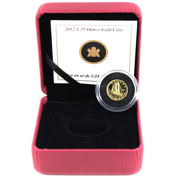 2012 Canada 50-cent The Bluenose Fine Gold Coin (Tax Exempt) Comes with encapsuled coin, COA, and cl