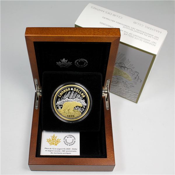 2020 Canada $1 Renewed Silver Dollar-140th Anniversary of the Arctic Territories Fine Silver (Tax Ex