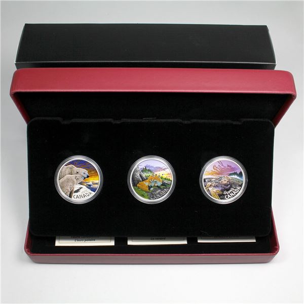 2019 The Royal Canadian Mint $20 Canadian Fauna Subscription Set Fine Silver (Tax Exempt). Set inclu