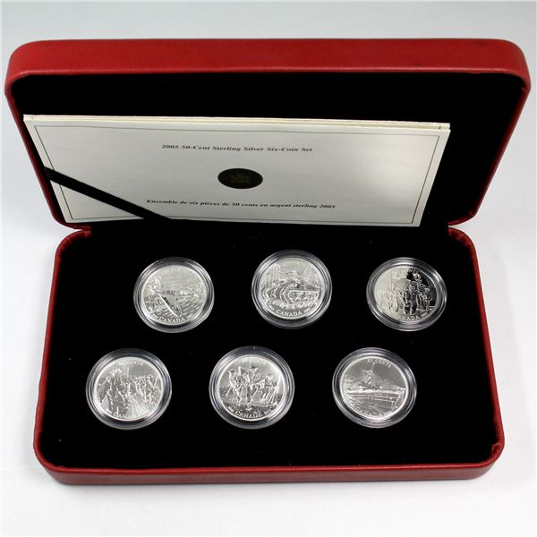 2005 The Royal Canadian Mint 50-cent 60th anniversary of the End of the Second World War 6-coin Set 