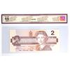 Image 2 : BC-55b-N10-ii 1986 Canada $2, Thiessen-Crow BCS Certified Gem UNC-65 Original