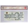 Image 2 : BC-58b, 1991 Canada $20 Bonin-Thiessen 4 Digit RADAR BCS Certified CUNC-63 Original