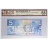 Image 1 : BC-62aA 2002 Canada $5 Knight-Dodge BCS Certified Gem UNC-65 Original