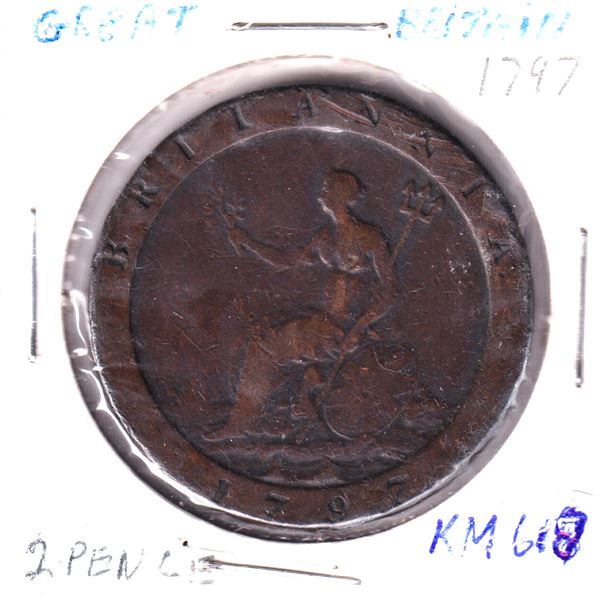 1797 Great Britain 2-pence Coin