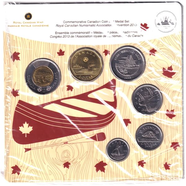 Limited edition of only 500 sets! 2013 Royal Canadian Numismatic Association Coin and Medal Set