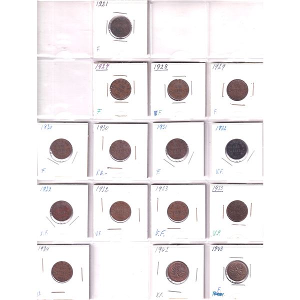Lot of 120x 1921-1986 Canada Penny & Nickel Collection in Fine to UNC Condition. 120pcs.