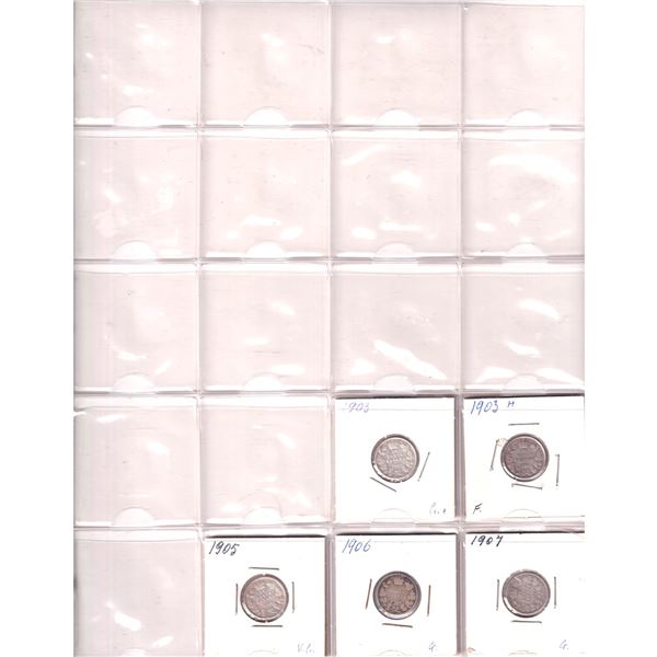 Lot of 48x 1903-2009 Canada 10-cent Collection in Fine to UNC Condition. 48pcs.