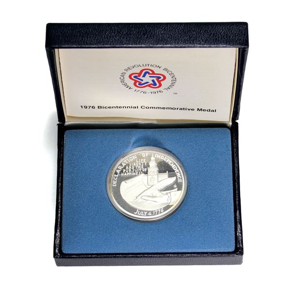 1976 United States Mint, Bicentennial Comm. Declaration of Independence 30.8g Sterling Silver Medal