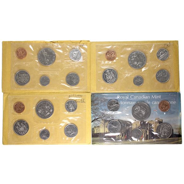 1968, 1969,1970 & 1974 Canada Proof Like Sets. 4pcs