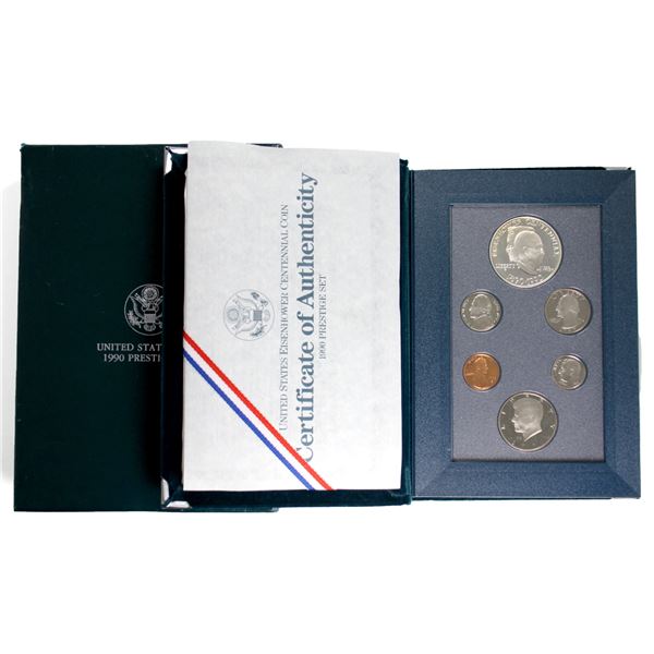 1990 USA 6-Coin Prestige Set. Includes Eisenhower 26.73 g .900 Silver Proof!
