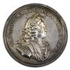 1714 George I Arrival in England Silver Medal (Eimer#466). This 67mm Silver medal features the Bust 