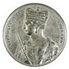 1838 Queen Victoria Coronation Medal (Eimer#1311 BHM# 1803) The White Metal 61mm medal features Quee
