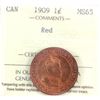 1-cent 1909 ICCS Certified MS65 RED! Vibrant bright burnt Orange coin with great eye appeal!