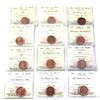 1-cent 2001-2012 ICCS Certified MS-65. lot includes: 2001, 2003 New Effigy, 2003P New Effigy, 2003 O