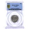 5-cent 1924 PCGS Certified MS64, A full radiant luster coin.