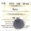 Image 1 : 10-cent 2010 MULE ICCS Certified SP67. A stunning rare error.