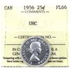 25-cent 1956 ICCS Certified PL66 UHC! Pristine coin with exceptional eye appeal!