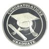 Image 2 : Monarch Precious Metals 1oz "Congratulations Graduate!" .999 Silver Engravable Round. (Tax Exempt)