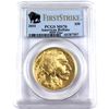 Image 1 : 1oz 2010 USA $50 American Buffalo, First Strike, PCGS Cert. MS-70 .9999 Fine Gold Coin (Tax Exempt)