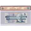 Image 2 : BC-56a-i 1986 Canada $5, Crow-Bouey, Blue BPN, Changeover, EOH, BCS Certified UNC-60 Original