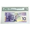 Image 1 : BC-63bmc 2001-02 Canada $10, Knight-Dodge, Missing Circle Note, FEE, PMG Certified CUNC-63 EPQ