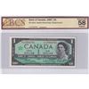 Image 1 : BC-45bA 1967 Canada $1, Beattie-Rasminsky, Replacement, *L/O, BCS Certified AU-58 Original
