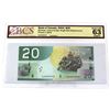 Image 1 : BC-64aA 2004 Canada $20, Jenkins-Dodge, Single Replacement  Printed 2005, ALK, BCS Certified CUNC-63
