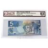 Image 1 : BC-67aA 2006 Canada $5, Jenkins-Dodge, Single Replacement , Printed 2006, AOS, BCS Certified CUNC-63
