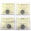 Image 1 : 2013, 2016 Canada 10-cent   ICCS Certified MS-66 & 2018, 2021 10-cent   ICCS MS-65. 4pcs