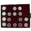 Image 1 : Lot of 16x 1949-1986 Canada Silver and Nickel Dollars Encapsulated in Coin Tray