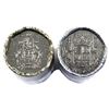 Image 1 : 2x 2021 Canada 50-cent s Rolls. Includes 100th Anniversary Coat of Arms, and Regular Coat of Arms. 2