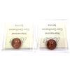 Image 2 : 2x 1978 Canada 1-cent ICCS Certified MS-66, Red. Includes: Double 78 Rotated Die; & Standard. 2pcs