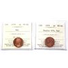 Image 1 : 2x 1979 Canada 1-cent ICCS Certified MS-66, Red. Includes: Double 979; & Standard. 2pcs