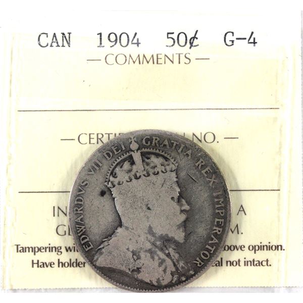 1904 Canada 50-cent  ICCS Certified G-4