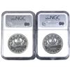 Image 2 : Lot of 2x 1965-1966 Canada Silver Dollar  NGC Certified PL-66, Cameo. 2pcs.