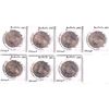 Image 1 : Lot of 8x 1969-1976 Australia 50-cent UNC. 8pcs.